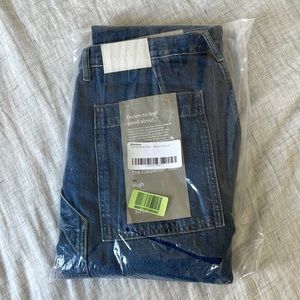 Everlane Indigo Wide Leg Straight Carpenter Jean NWT